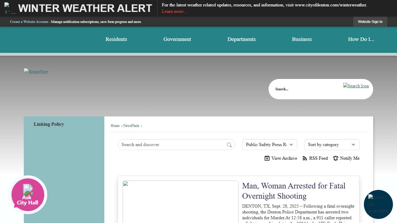 News Flash • Denton, TX